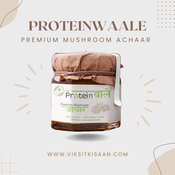 ProteinWaale Premium Mushroom Achaar, 150g - 150 Grams