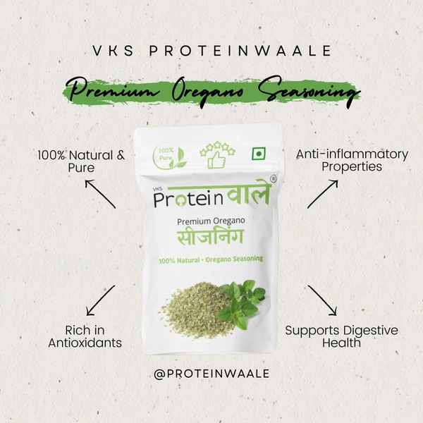 ProteinWaale Premium Oregano Seasoning - 100 Grams