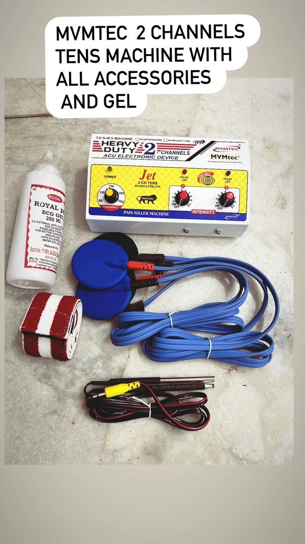 MVMtec 2 Channels Tens Machine With Rod Set And All Accessories 