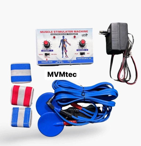 MVMtec  A muscle stimulator unit has controls that allow people to administer an appropriate level of pain relief. It can be achieved by altering the intensity, frequency, and duration of the impulse. It may help in treating the following symptoms:⬇️Chronic pain syndromesPeriod PainJoint PainMuscular painLigamentous painNeck and Back PainSports InjuryMultiple Sclerosis