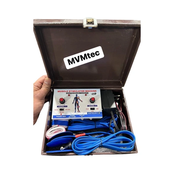MVMtec  A muscle stimulator unit has controls that allow people to administer an appropriate level of pain relief. It can be achieved by altering the intensity, frequency, and duration of the impulse. It may help in treating the following symptoms:⬇️Chronic pain syndromesPeriod PainJoint PainMuscular painLigamentous painNeck and Back PainSports InjuryMultiple Sclerosis
