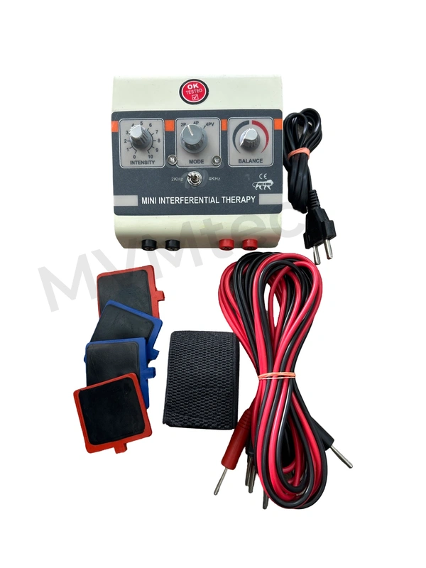 Mvmtec IFT - MINI INTERFERENTIAL THERAPY MACHINE Physiotherapy Mini Interferential Therapy Machine is a manual machine . IFT Machine is a compact table model designed for clinical and home use in Physiotherapy. The Physiotherapy machine is operated on manual mode . It includes all the standard accessories.Features:       Use for different Chronic Pain in Physiotherapy      