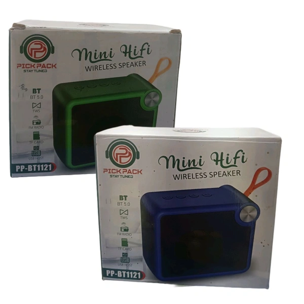 Pick Pack Mini Hi-Fi Wireless Speaker - Blue, S