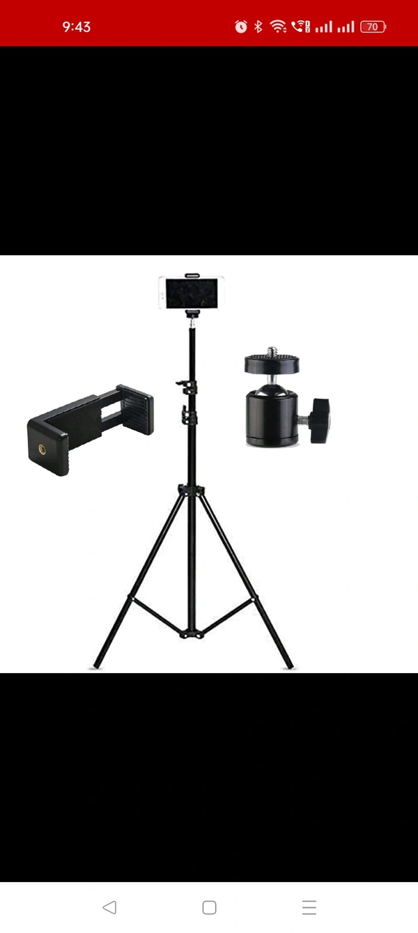 NAV Trio Pod For 7ft Best Quality  - Black, 7ft
