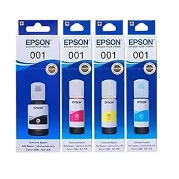 EPSON 001 Colour Ink set of 4 x Bottle ( C/M/Y/K ) - CMYK