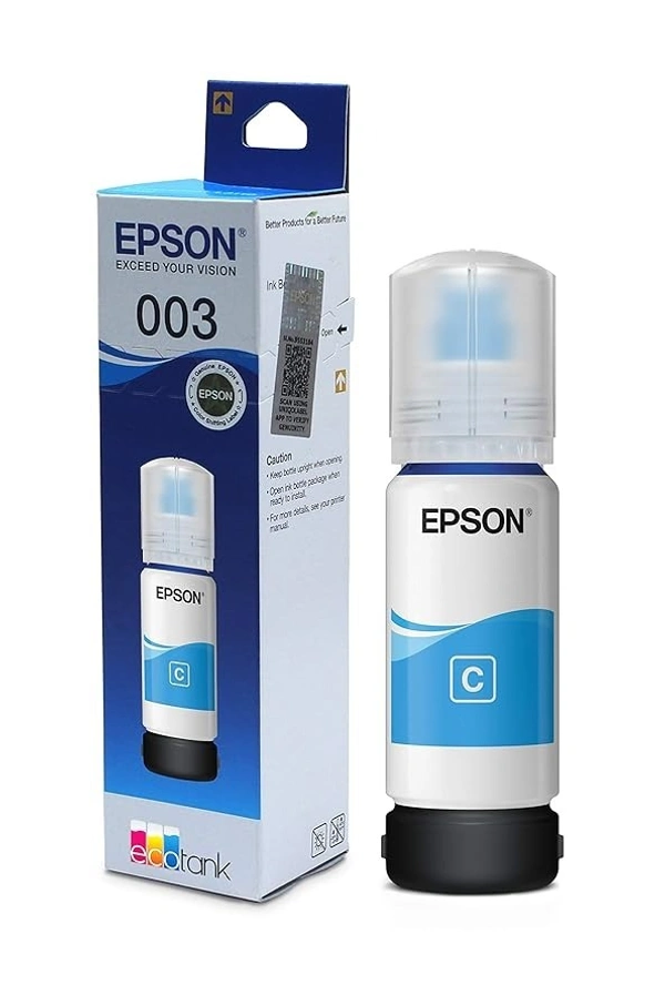 EPSON 003 Colour Ink Bottle 65ml - 1 Pcs, Cyan