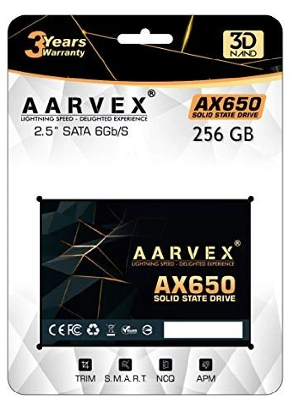 AARVEX INTERNAL SSD - 256GB, SATA 2.5"
