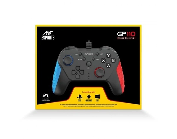 ANT ESPORTS GAMEPAD - USB, GP110, Black