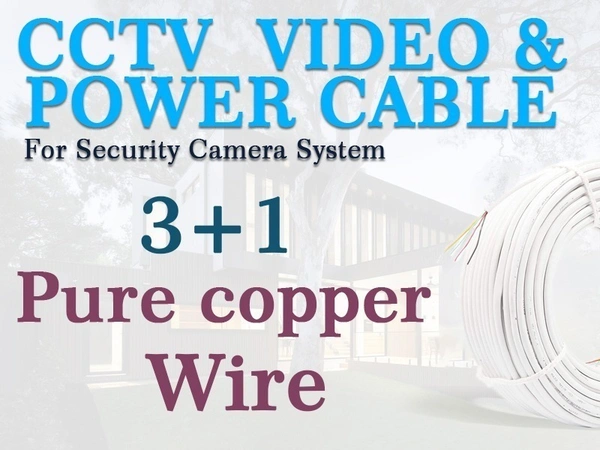 NPTECH CCTV CABLE 3+1 COPPER 90M - NPTECH, 90M