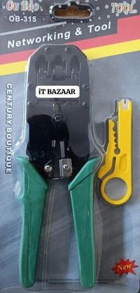 ITB Crimping Tool For Rj45, Rj12, Rj11, Cat 5,Cat 6 Lan Connectors