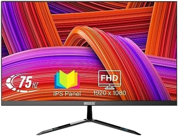 LAPCARE LED Monitor LM22WHD - 22" (54.61CM) with FHD Display| 1920 X 1080| Flick Free & 75hz, 16:9 Aspect Ratio, Response 5ms | Frameless Body| Metal Stand & VGA+ HDMI Ports (3 Year Warranty) - LAPCARE, 22 inch