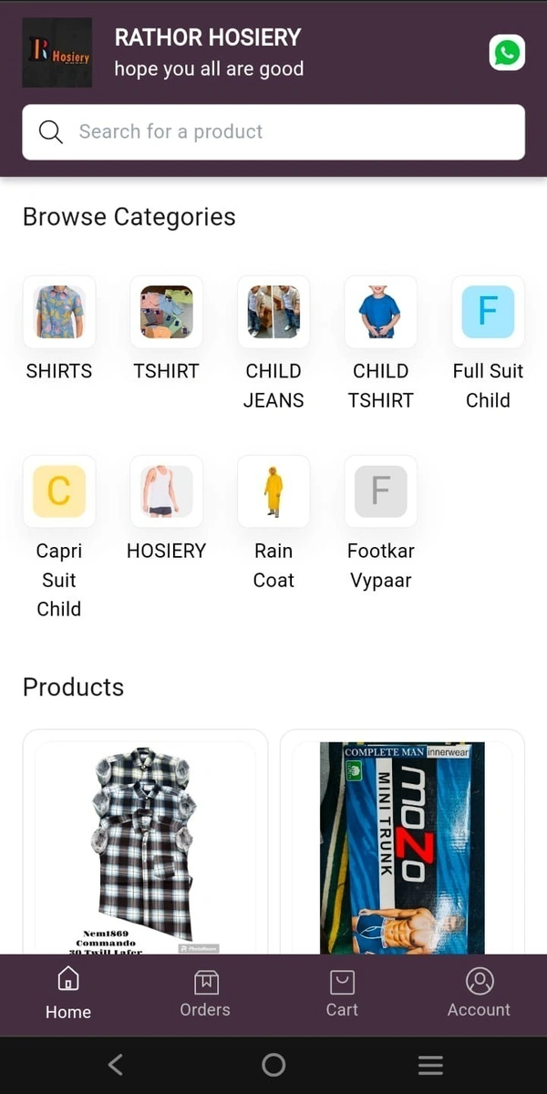 GARMENTS ONLINE STORE - ITB