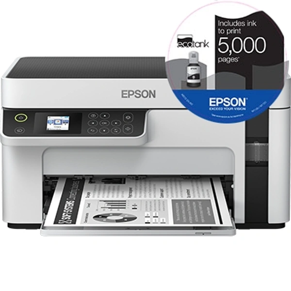 EPSON EcoTank M2120 WIFI MONO Printer - MULTIFUNCTION, BLACK