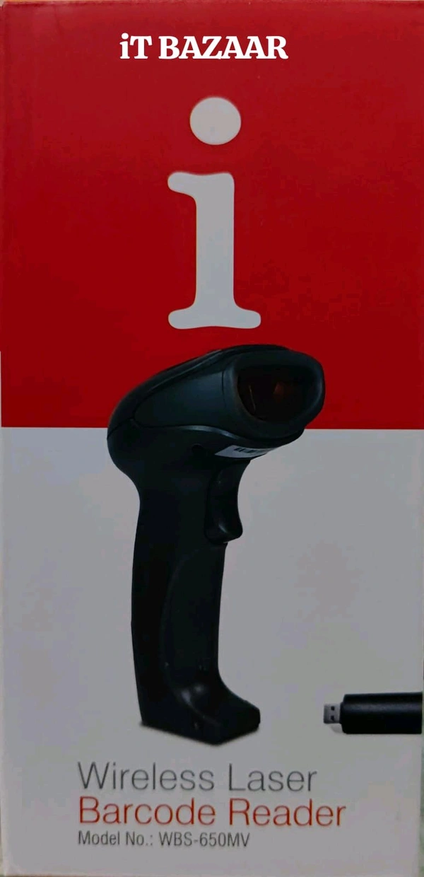 IBALL Wireless Laser Barcode Reader WBS-650MV - Black