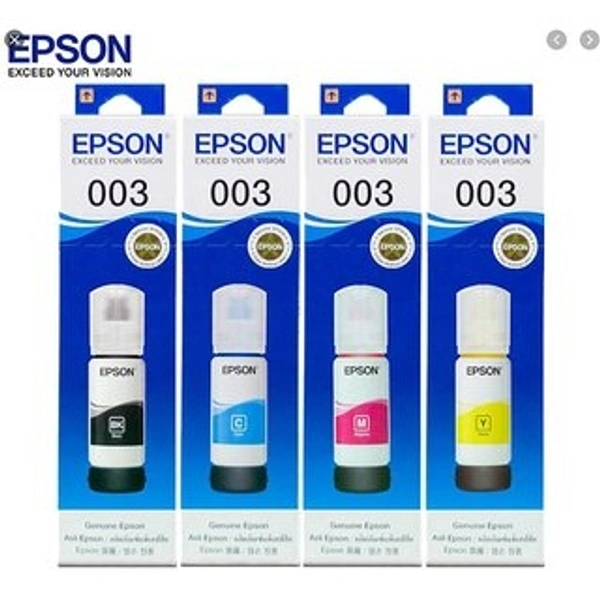 EPSON 003 Colour Ink set of 4 x Bottle ( C/M/Y/K ) - 1 Pcs, CMYK