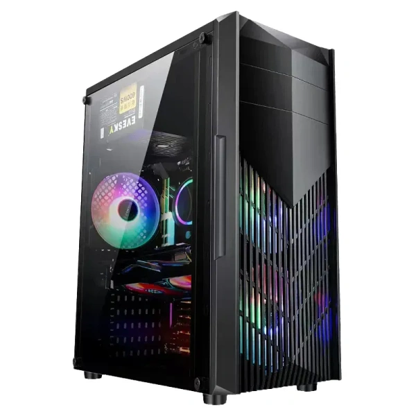 LAPCARE LAPCASE Gaming Cabinet W/O SMPS Champ Black (LGT-402) - LAPCARE