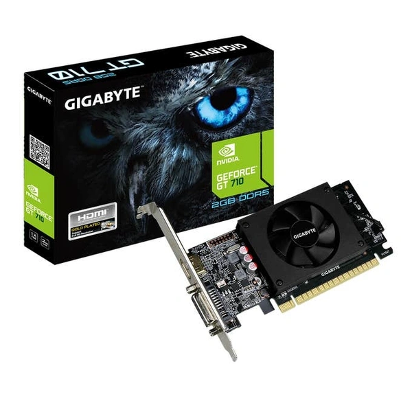 GRAPHICS CARD 2GB nVIDIA GEFORCE - 2GB DDR3, GIGABYTE, NVIDIA 710