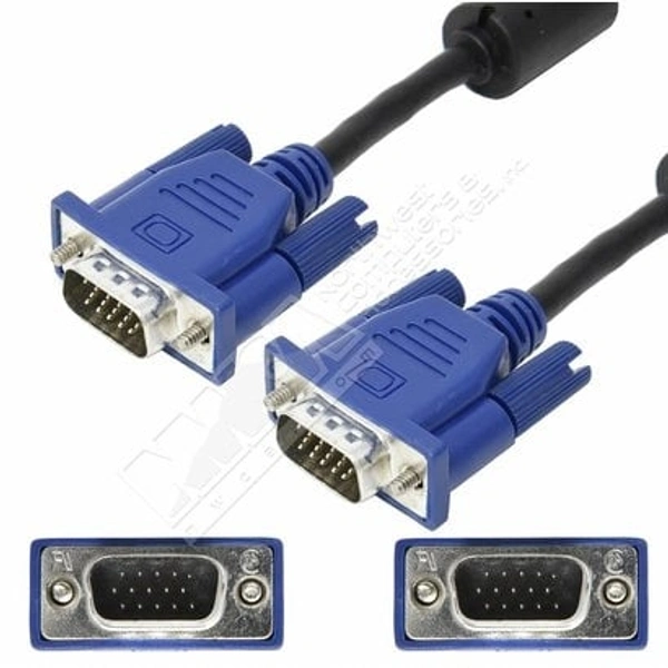 VGA CABLE BRANDED (M to M) for MONITOR | TV | LED - 1.5 MTR