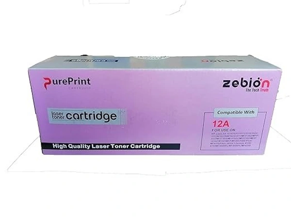 12A-Laser Toner Cartridge - 1 Pcs, ZEBION