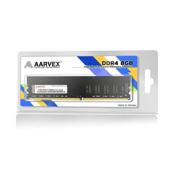 Aarvex Desktop Ram 8GB DDR4 3200Mhz - 8GB, 3200MHz, AARVEX