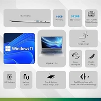 ACER Acer Aspire Lite Intel Core i5/16GB/512GB Premium Metal Laptop - Gray, Intel Core i5, 11th