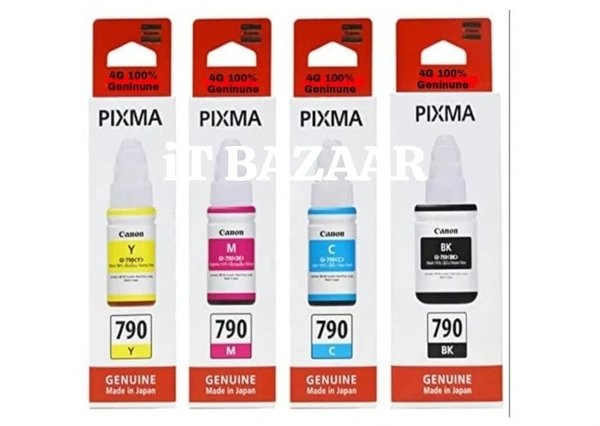 CANON INK 790 Bottle Set of 4 - CMYK, 1 Pcs