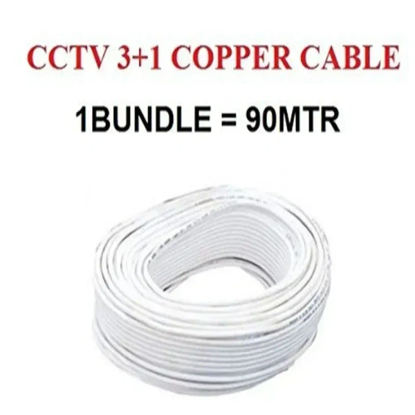 NPTECH CCTV CABLE 3+1 COPPER 90M - NPTECH, 90M