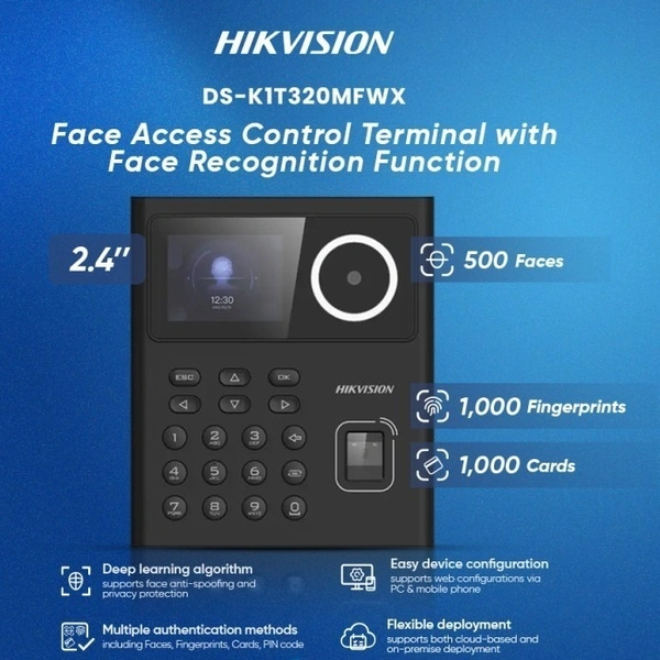 HIKVISION BIOMATRIC Face | WiFi | Fingerprint Access Terminal