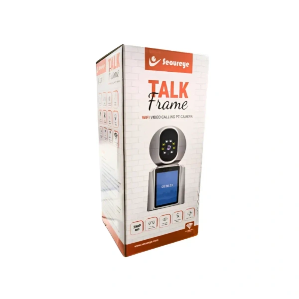 Wifi IP PT Camera 3MP Talk Frame Video Calling Camera With Two Way Audio - TALK Frame, Secureye