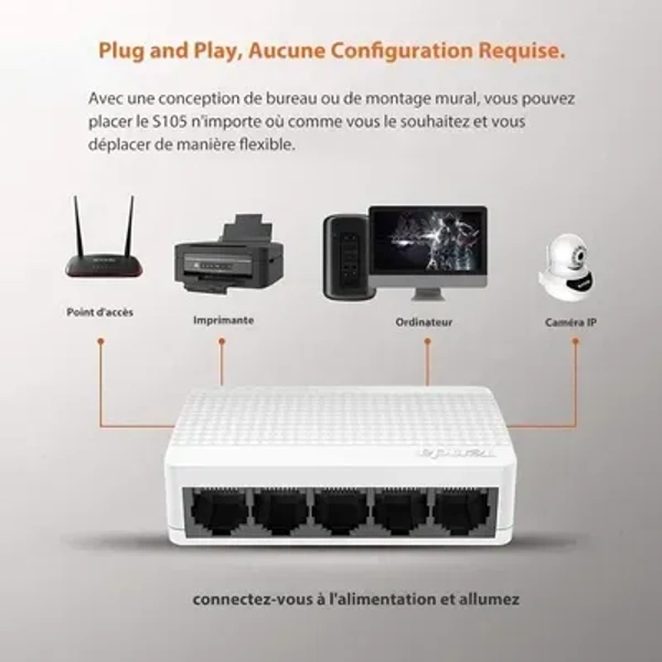 TENDA SWITCH 10/100Mbps - 5 PORT
