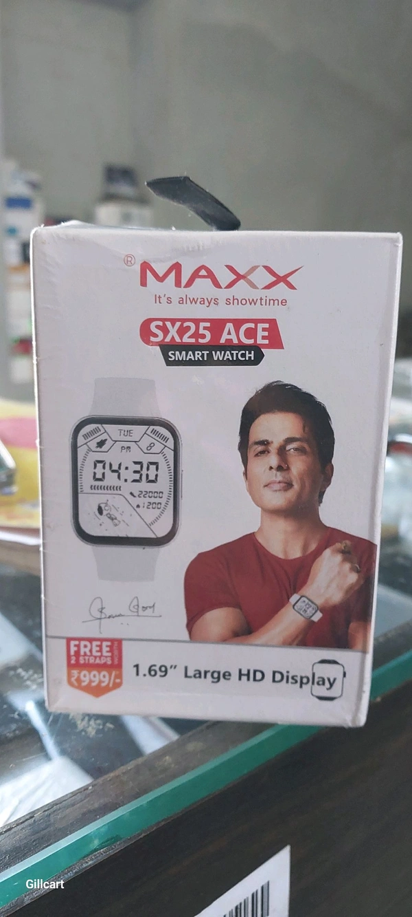 Maxx SX25 Ace Smart Watch - Silver, 1.69" Large HD Display