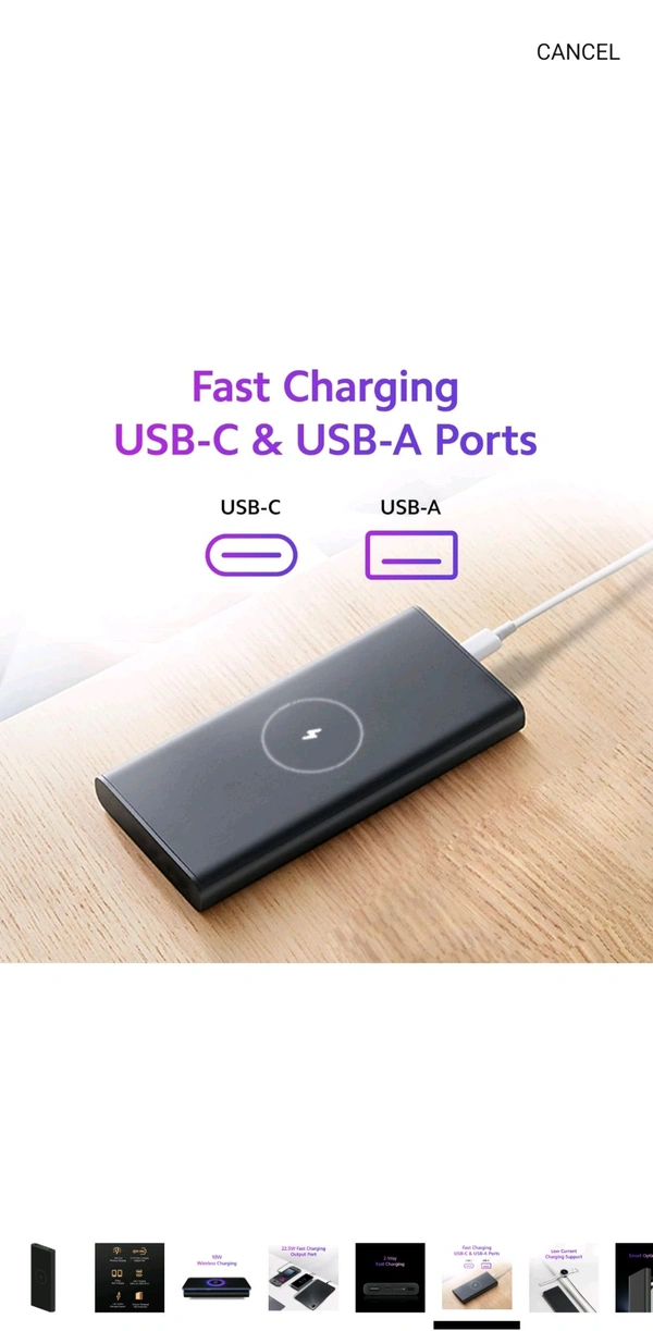 Xiaomi Wireless Power Bank 10000mAh | 22.5W Fast Charging (USB-A) | 10W Wireless Charging | Two-Way Fast Charging | Fast Charging USB C Input Port