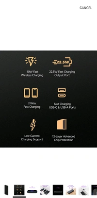 Xiaomi Wireless Power Bank 10000mAh | 22.5W Fast Charging (USB-A) | 10W Wireless Charging | Two-Way Fast Charging | Fast Charging USB C Input Port