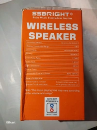 SSBRIGHT SG-4171C Wireless Portable Speaker, Studio Quality Sound, Bluetooth Compatible - Peach