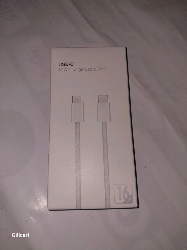 iPhone 16 Cable C to C - White