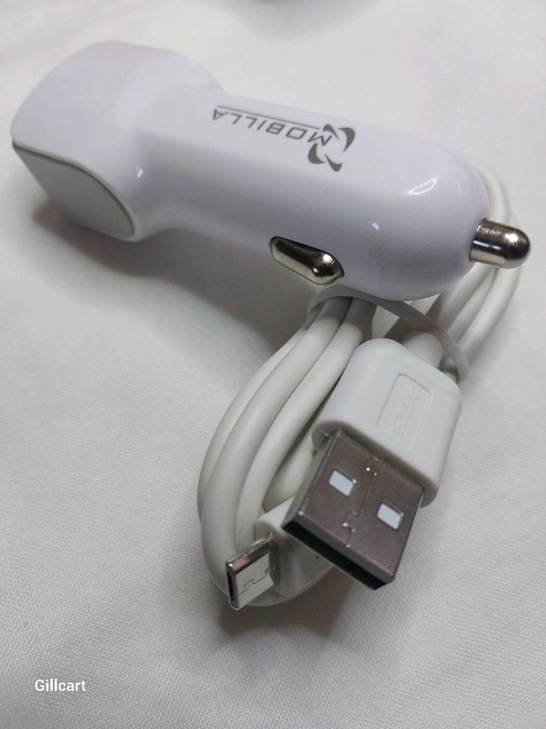 Mobilla 2 USB Car Charger - White
