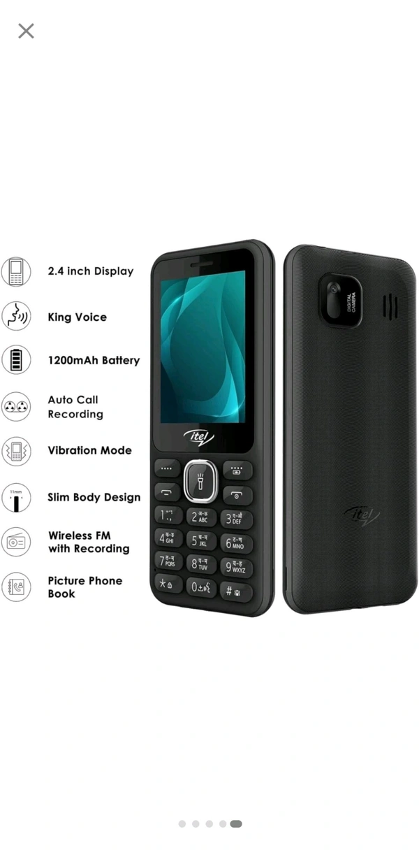 Itel Fresh Itel it5027 Black - Black