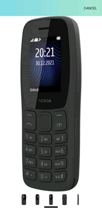 Nokia 105 | Single SIM Keypad Phone | Black - Black