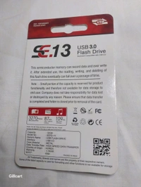 SE13 SE.13 64GB 3.0 USB PEN DRIVE - Gray