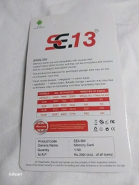 SE13 SE.13 4GB SD Card 