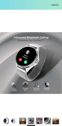 BeatXP beatXP Nuke 1.32” Super AMOLED Display Bluetooth Calling Smart Watch, 466 * 466px, Metal Body, 500 Nits, 60Hz Refresh Rate, 100+ Sports Modes, 24/7 Health Tracking, IP67 (Silver with Metal Magnetic) - Silver