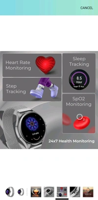 BeatXP beatXP Nuke 1.32” Super AMOLED Display Bluetooth Calling Smart Watch, 466 * 466px, Metal Body, 500 Nits, 60Hz Refresh Rate, 100+ Sports Modes, 24/7 Health Tracking, IP67 (Silver with Metal Magnetic) - Silver