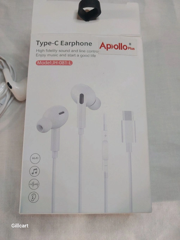 Apollo Type C Earphones  - White