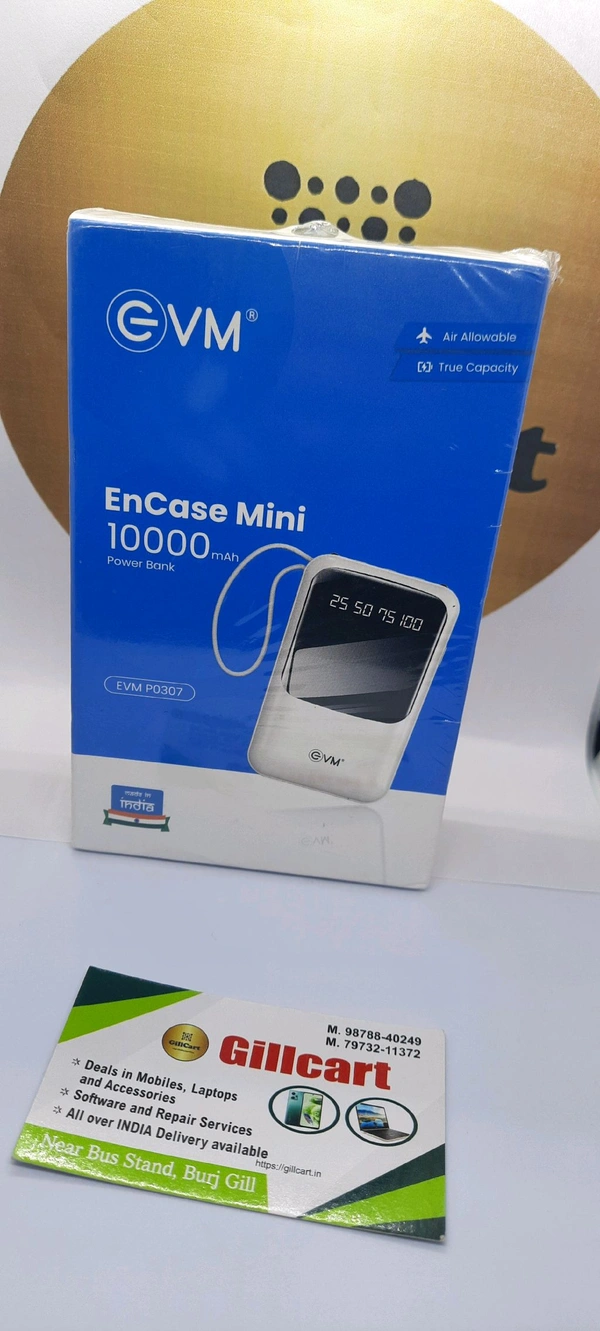 Air (Flight) Allowable EVM ENCASE MINI 10000mAh POWER BANK