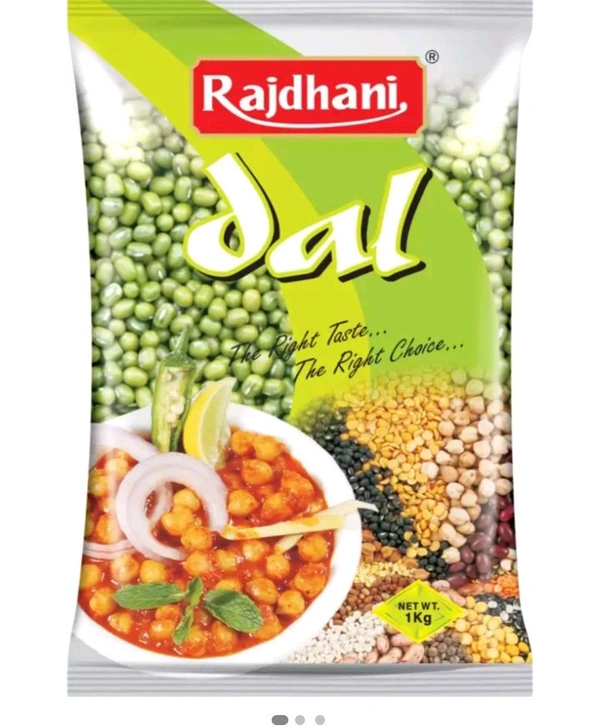 Rajdhani Green Moong Dal (1kg)