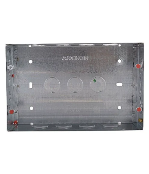 ANCHOR 21736 Metal GI Box Roma 16 Module, Silver, Standard