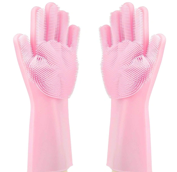 Silicon Scrub Gloves
