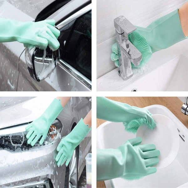 Silicon Scrub Gloves