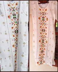 Women Kurta  - White, Medium