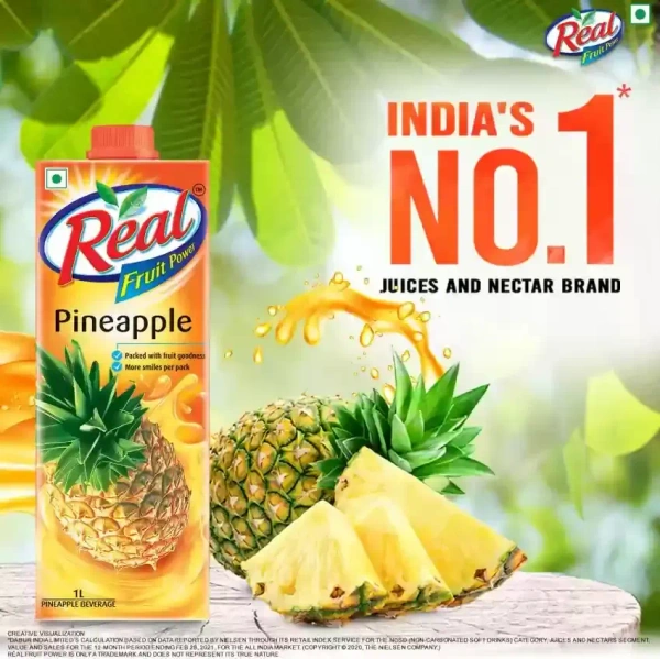 Real Juice Pinepple Juice 1Ltr